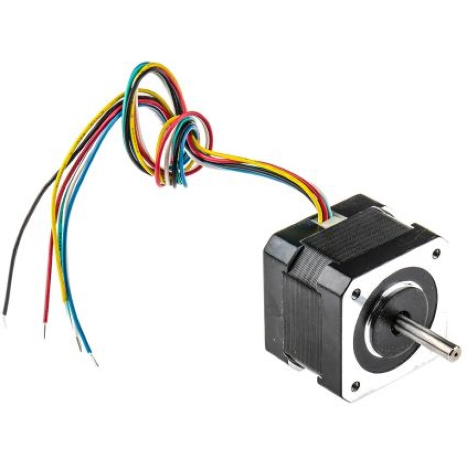 RS PRO Hybrid Stepper Motor, 9.6 V, 1.8°, 42.3 x 42.3mm Frame, 5mm Shaft