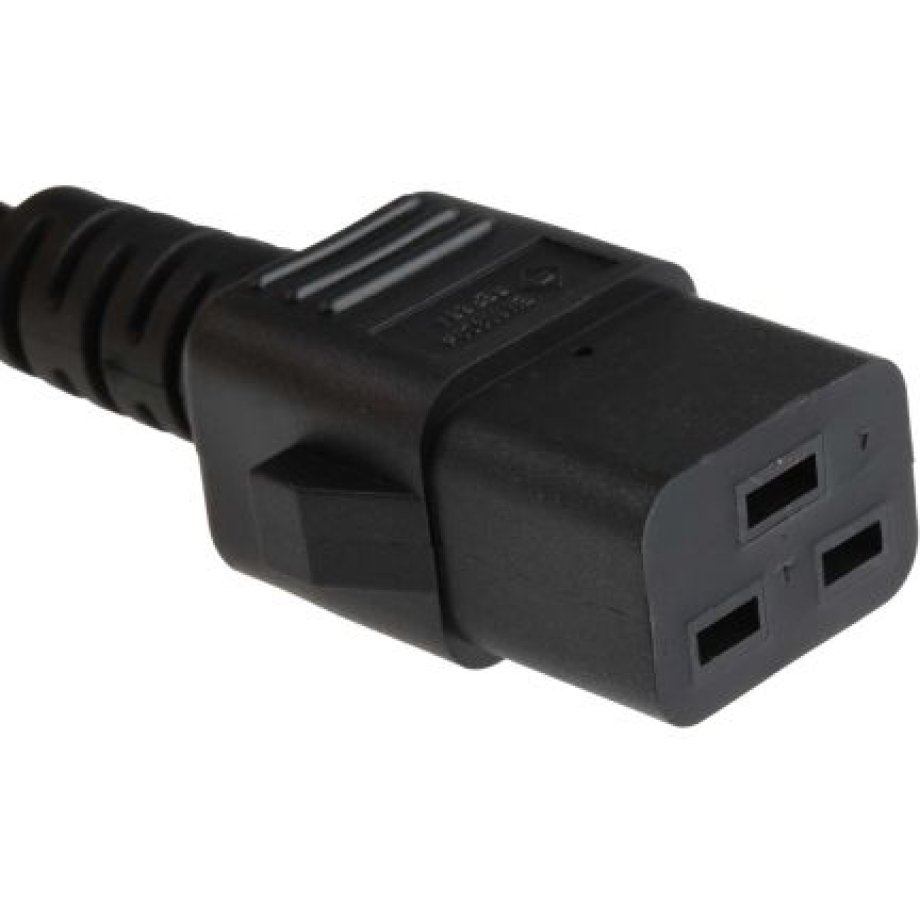 RS PRO IEC C19 Socket to Type G UK Plug Power Cord, 2m